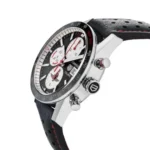 TAG Heuer Carrera Men Automatic Black Leather Watch CV201AS.FC6429 - DrWatch Premium Watch