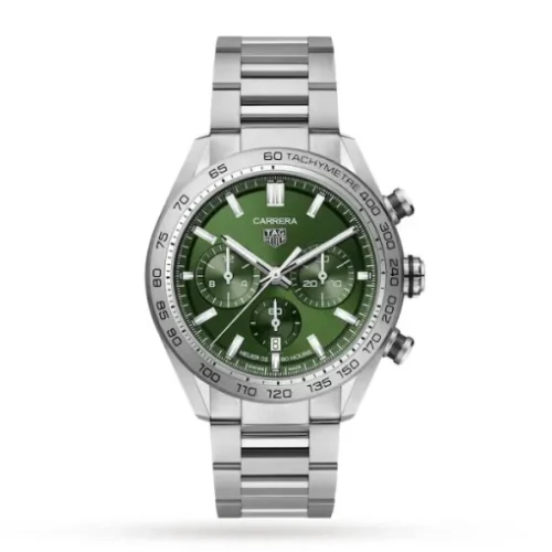 17381848_1_1 TAG Heuer Carrera Men Automatic Green Stainless Steel Watch CBN2A10.BA0643 - DrWatch Premium Watch