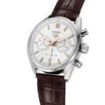 TAG Heuer Carrera Men Automatic Silver Alligator Watch CBN2013.FC6483 - DrWatch Premium Watch