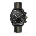 TAG Heuer Carrera Men Automatic Black Leather Watch CBN2A1H.FC6512