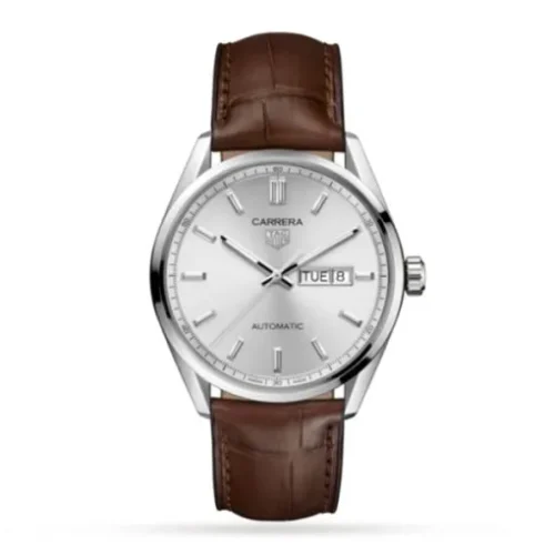 TAG Heuer Carrera Men Automatic Silver Leather Watch WBN2011.FC6484 - DrWatch Premium Watch