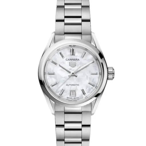 TAG Heuer Carrera Women Automatic Mother of Pearl Stainless Steel Watch WBN2410.BA0621 - DrWatch Premium Watch