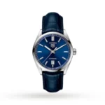 TAG Heuer Carrera Men Automatic Blue Alligator Watch WBN2112.FC6504