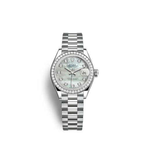 Rolex Lady-Datejust 279139RBR 28mm White mother-of-pearl