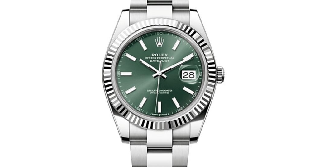 DATEJUST 41 Oyster, 41 mm, Oystersteel and white gold, M126334-0027 - DrWatch Premium Replica Watch