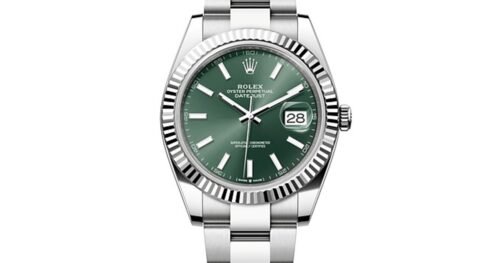 DATEJUST 41 Oyster, 41 mm, Oystersteel and white gold, M126334-0027