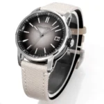 Watch Audemars Piguet Code 11 59 Stainless Steel Watch With Smoked Dial And Beige Fabric Strap 41Mm4084