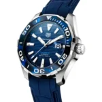 TAG Heuer Aquaracer Men Automatic Blue Rubber Watch