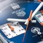 TAG Heuer Monaco Men Automatic Blue Leather Watch