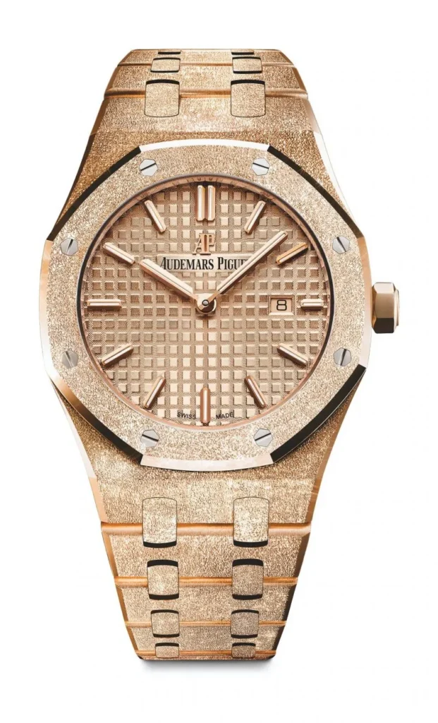Audemars Piguet Royal Oak Frosted Gold Quartz Gold