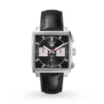 TAG Heuer Monaco Men Automatic Black Alligator Watch
