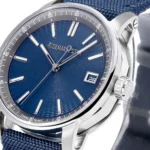 Watch Audemars Piguete Code 11 59 Automatic Watch Night Blue Dial Stainless Steel Case Blue Fabric Strap 41Mm8827