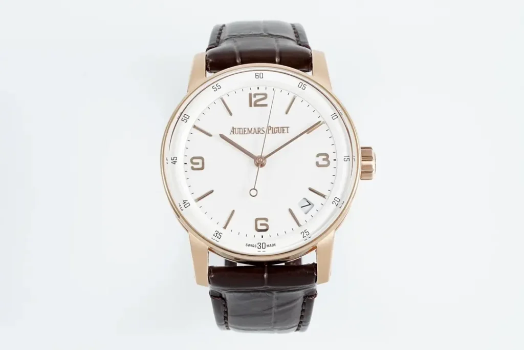 Watch Audemars Piguet Code 11 59 Blue Dial Three Hand Automatic Watch 41Mm Rose Gold Case With Brown Leather Strap6595