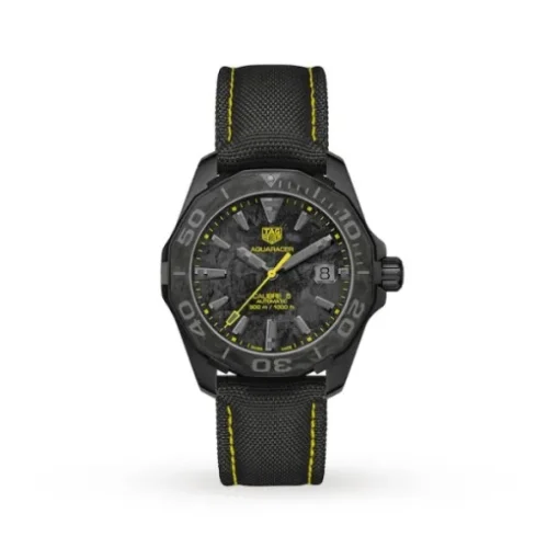 TAG Heuer Aquaracer Men Automatic Grey Fabric Watch