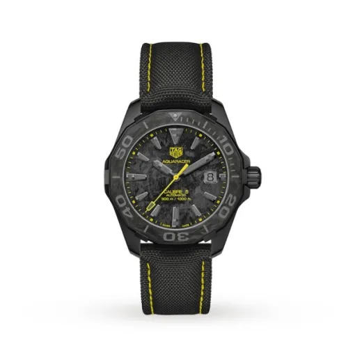 TAG Heuer Aquaracer Men Automatic Grey Fabric Watch