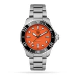 TAG Heuer Aquaracer Men Automatic Orange Stainless Steel Watch