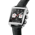 TAG Heuer Monaco Men Automatic Black Alligator Watch