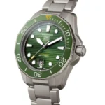 TAG Heuer Aquaracer Men Automatic Green Titanium Watch