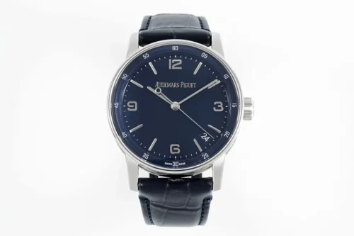 Watch Audemars Piguet Code 11 59 Blue Dial Three Hand Automatic Watch With Leather Strap6821