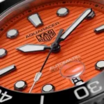 TAG Heuer Aquaracer Men Automatic Orange Stainless Steel Watch
