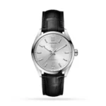TAG Heuer Carrera Men Automatic Silver Alligator Watch