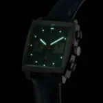 TAG Heuer Monaco Men Automatic Blue Leather Watch