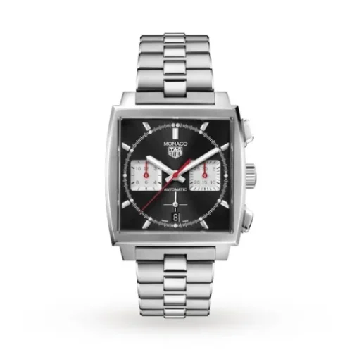 TAG Heuer Monaco Men Automatic Black Stainless Steel Watch