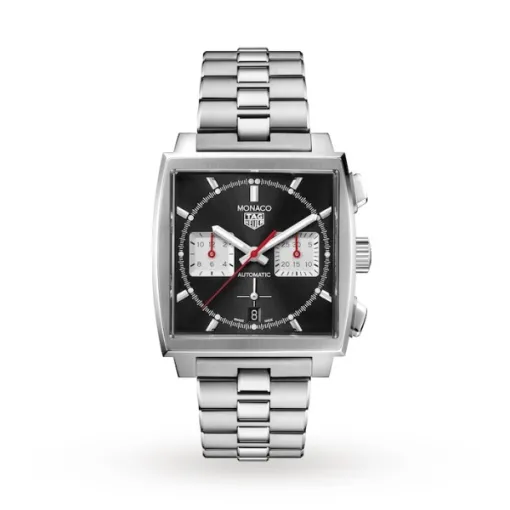 TAG Heuer Monaco Men Automatic Black Stainless Steel Watch