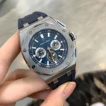 Audemars Piguet Royal Oak Offshore Selfwinding Chronograph Blue Silver