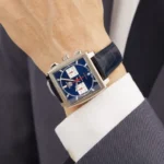 TAG Heuer Monaco Men Automatic Blue Leather Watch