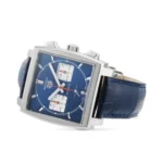 TAG Heuer Monaco Men Automatic Blue Leather Watch