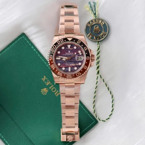 GMT-Master II 126715 CHNR THBF 1:1 Best Edition (Rose Gold Tiger Iron)