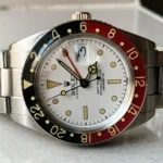 Rolex Vintage GMT Master 6542 Black/Red Bezel White Dial Super Clone