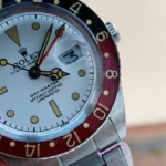 Rolex Vintage GMT Master 6542 Black/Red Bezel White Dial Super Clone